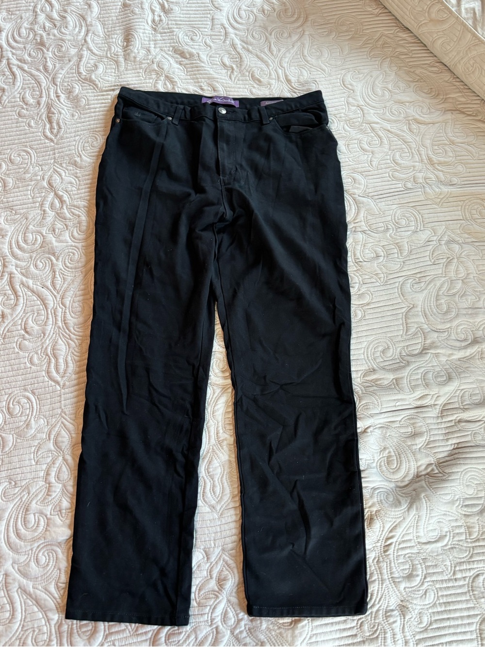 Gloria Vanderbilt Black Straight Leg Women's Pants